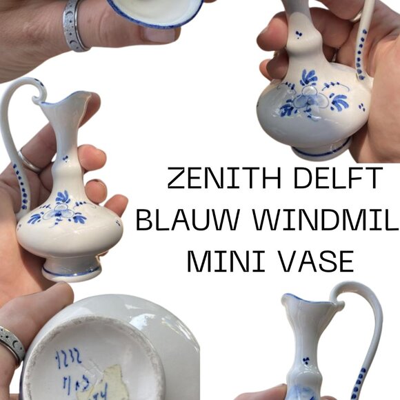 Vintage Delft Blauw mini vase - Picture 1 of 1